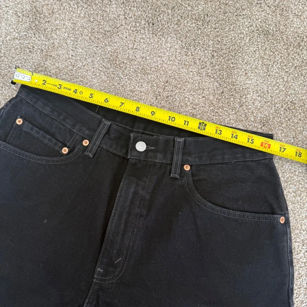 Levi's 550 Relaxed Fit Shorts Mens 34 Black Denim vintage y2k
